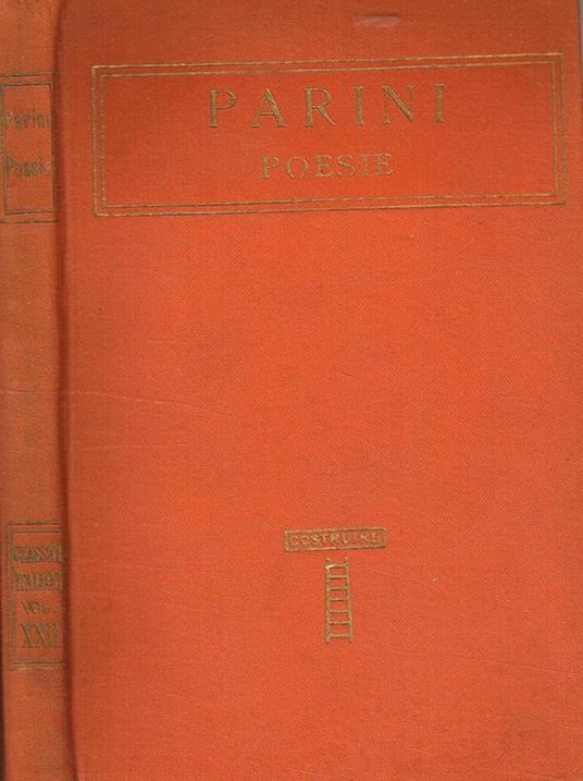 Poesie - Giuseppe Parini - copertina