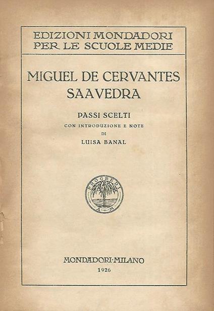 Passi scelti - Miguel de Cervantes - copertina