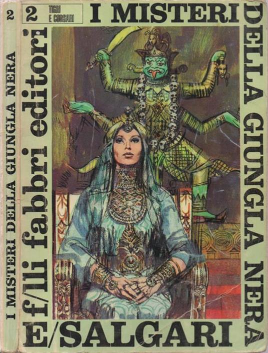 I misteri della giungla nera - Emilio Salgari - copertina