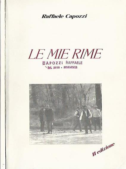 Le mie rime - Raffaele Capozzi - copertina