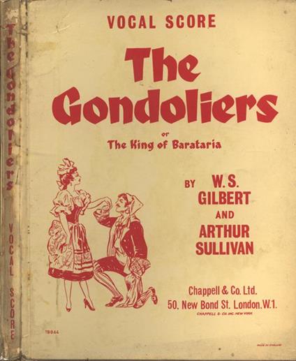 The Gondoliers. or The King of Barataria - copertina