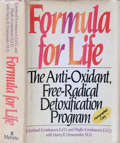 Formula for life. The anti-oxidant, free-radical detoxification program - copertina
