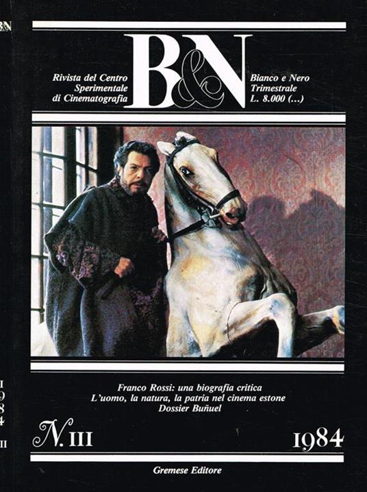 Bianco & Nero N. Iii Anno Xlv. Trimestrale - copertina