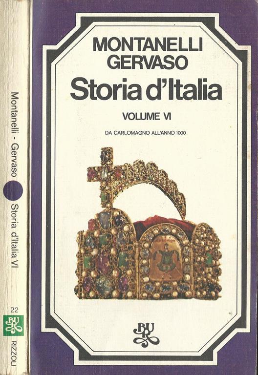 Storia D'Italia. Da Carlomagno All'Anno 1000 - Indro Montanelli - copertina
