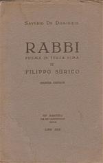 Rabbi Poema in terza rima di Filippo Sùrico