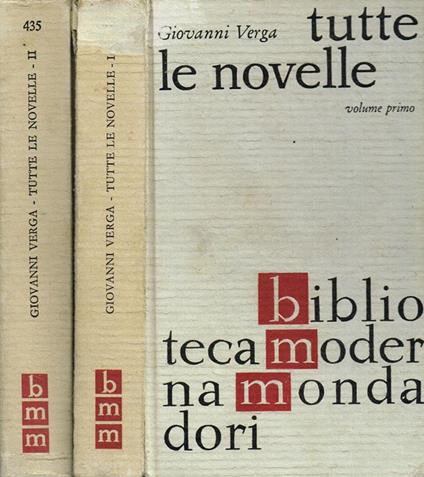 Tutte Le Novelle Vol.I Ii - Giovanni Verga - copertina