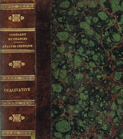 Precis D'Analyse Chimique Qualitative - copertina