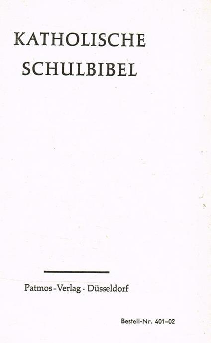Katholische Schulbibel - copertina