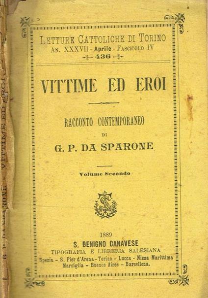 Vittime Ed Eroi Vol.Ii Racconto Contemporaneo - copertina