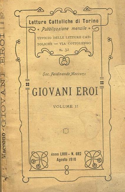 Giovani Eroi Vol.Ii - copertina