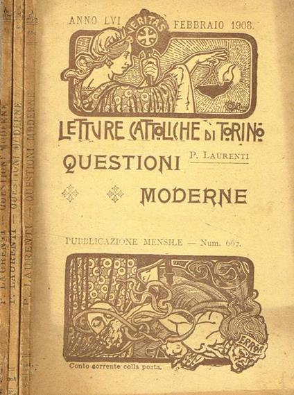 Questioni Moderne Esposte In Modo Popolare Fasc.I Ii Iii - copertina