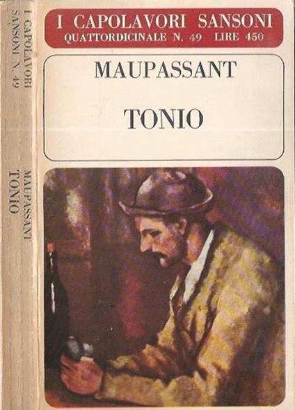 Tonio - Guy de Maupassant - copertina