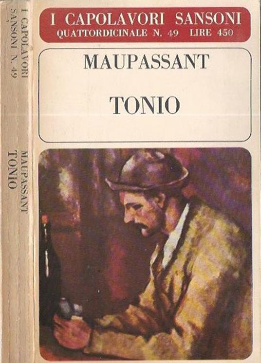 Tonio - Guy de Maupassant - copertina