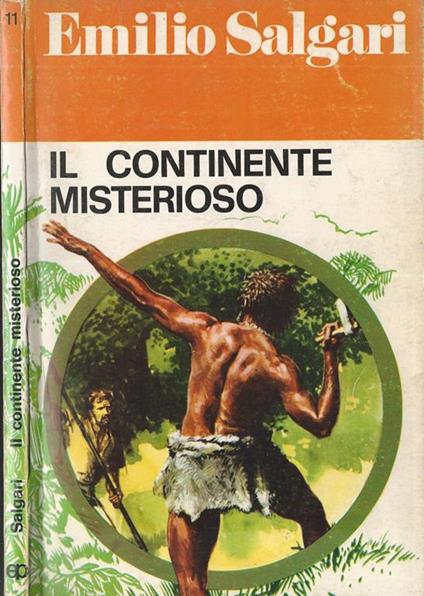 Il continente misterioso - Emilio Salgari - copertina