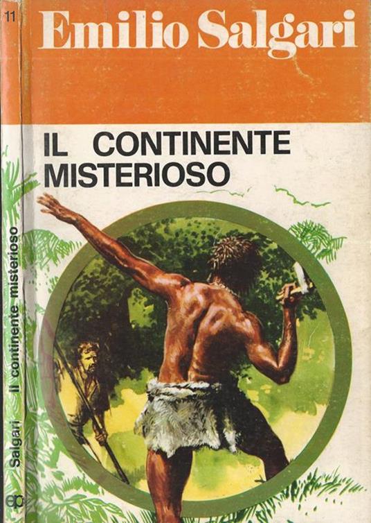 Il continente misterioso - Emilio Salgari - copertina