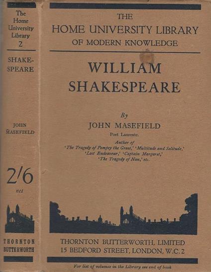 William Shakespeare - John Masefield - copertina