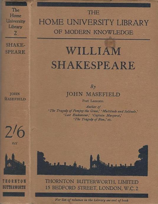 William Shakespeare - John Masefield - copertina