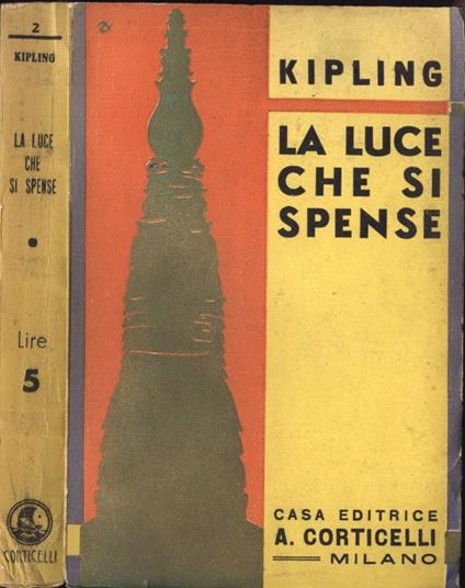 La luce che si spense - Rudyard Kipling - copertina