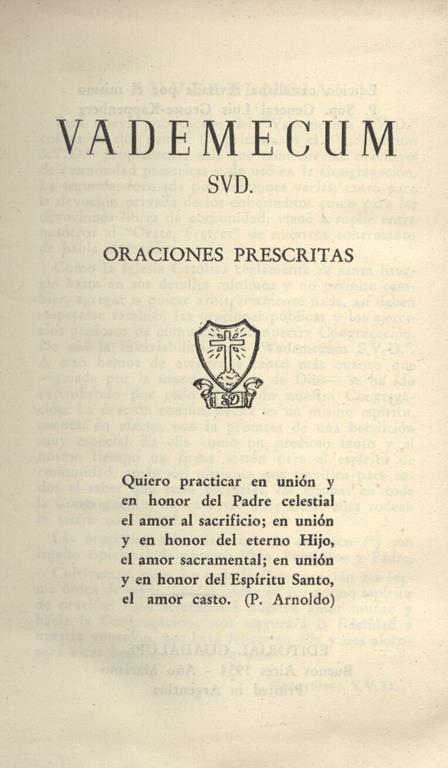 Vademecum Oraciones prescriptas - copertina
