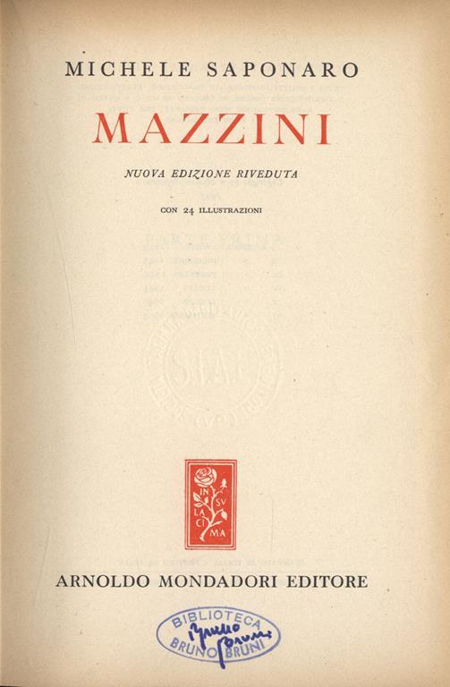 Mazzini - Michele Saponaro - copertina