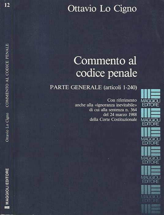 Commento al codice penale Parte generale (articoli 1-240) - copertina