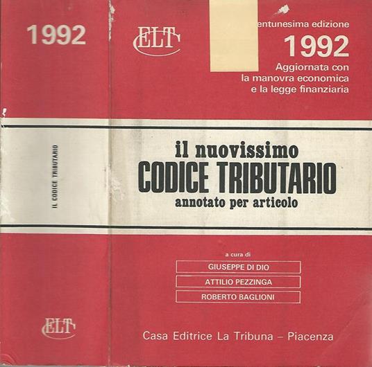Il nuovissimo Codice Tributario annotato per articolo - copertina