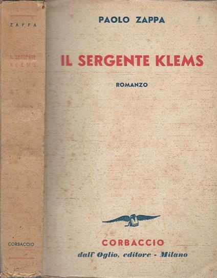 Il Sergente Klems - Paolo Zappa - copertina