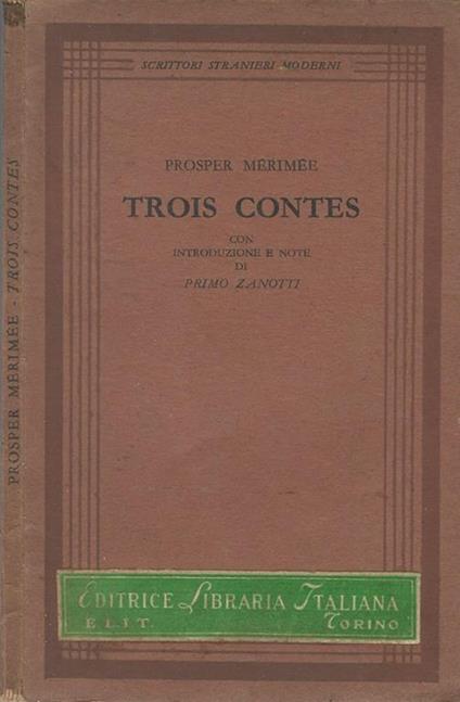Trois Contes - Prosper Mérimée - copertina