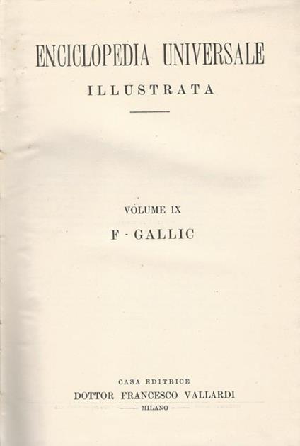 Enciclopedia Universale Illustrata - copertina