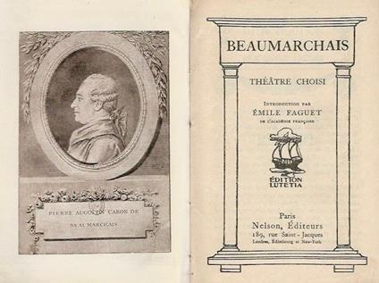 Theatre Choisi - P. Augustin de Beaumarchais - copertina