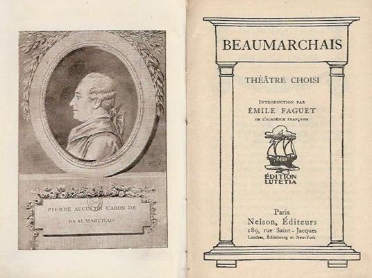 Theatre Choisi - P. Augustin de Beaumarchais - copertina