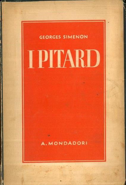 I Pitard - Georges Simenon - copertina
