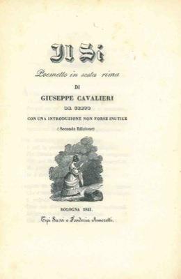 Il sì - Giuseppe Cavalieri - copertina