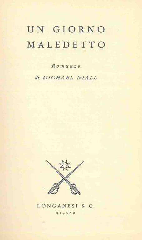 Un giorno maledetto - Michael Niall - copertina