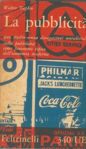 La pubblicità - Walter Taplin - copertina
