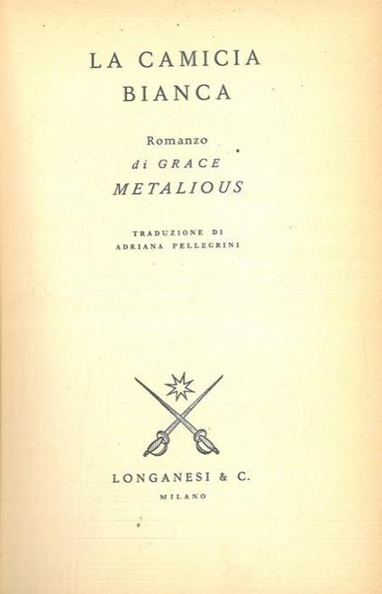 La camicia bianca - Grace Metalious - copertina