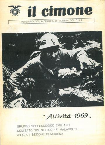 Il Cimone. Attività 1969 - copertina