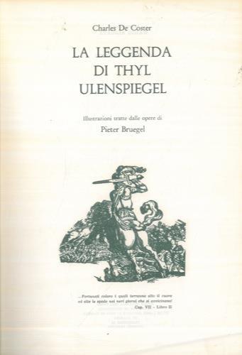 La leggenda di Thyl Ulenspiegel - Charles De Coster - copertina