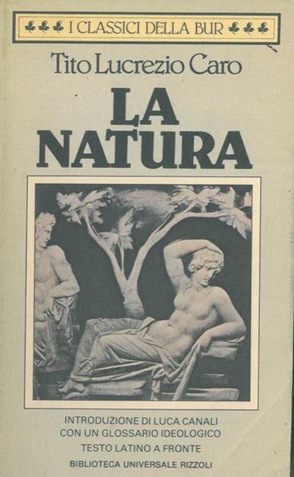 La natura - Tito Lucrezio Caro - copertina