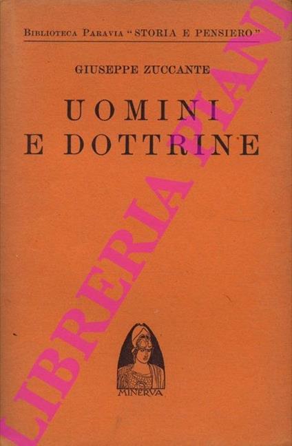 Uomini e dottrine - Giuseppe Zuccante - copertina