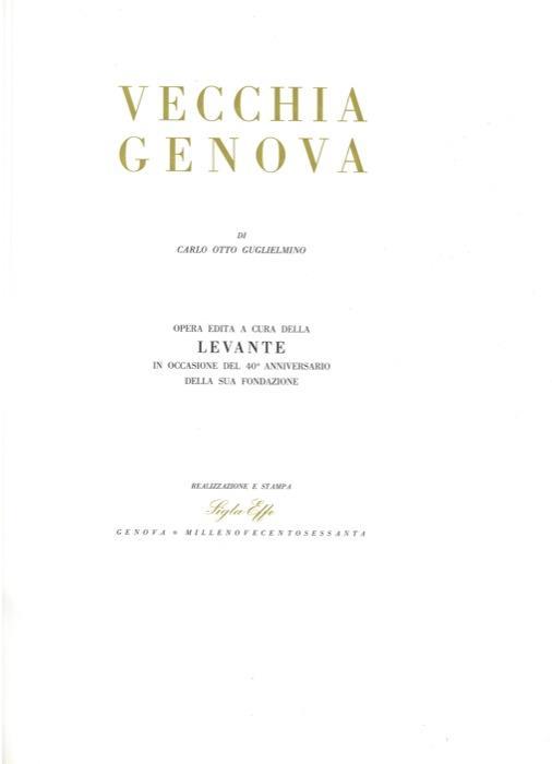 Vecchia Genova - Carlo O. Guglielmino - copertina