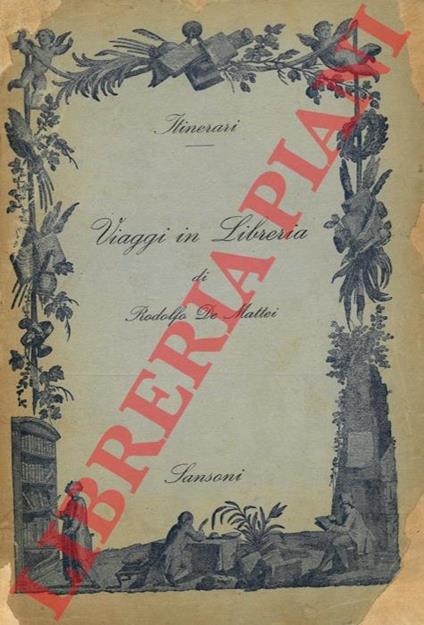 Viaggi in libreria - Rodolfo De Mattei - copertina