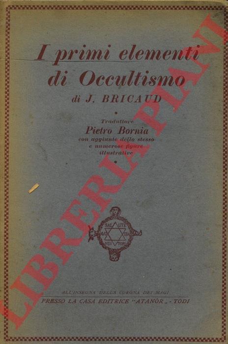 I primi elementi di occultismo - Jean Bricaud - copertina