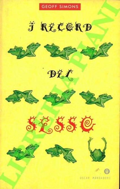 I record del sesso - Geoff Simons - copertina
