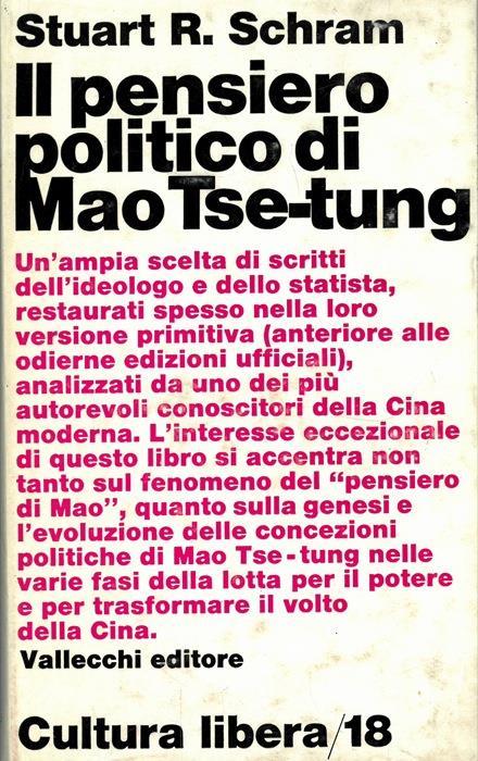 Il pensiero politico di Mao Tse-tung - Stuart Schram - copertina