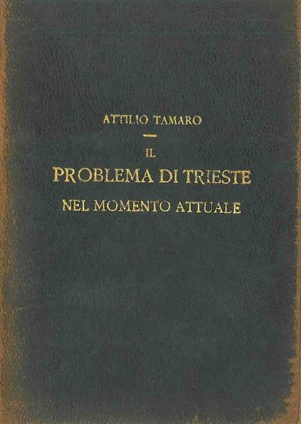 Il problema di Trieste nel momento attuale - copertina