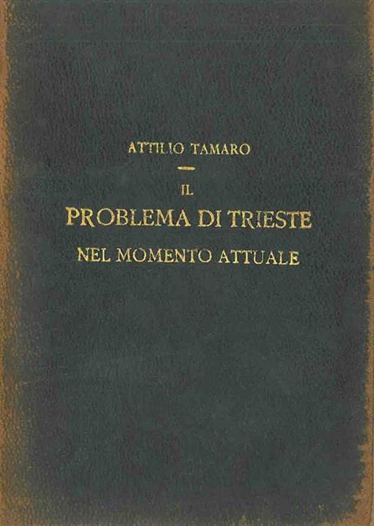 Il problema di Trieste nel momento attuale - copertina