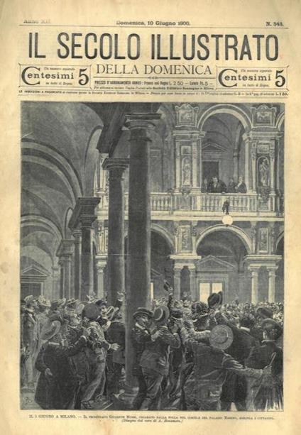 Il prosindaco Mussi acclamato dalla folla nel cortile di Palazzo Marino - A. Bonamore - copertina