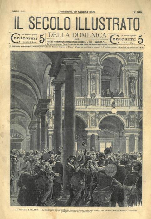 Il prosindaco Mussi acclamato dalla folla nel cortile di Palazzo Marino - A. Bonamore - copertina