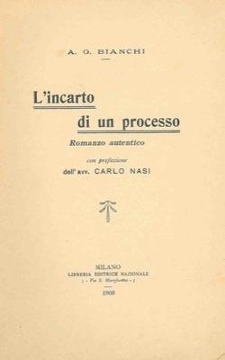 L' incarto di un processo - A. G. Bianchi - copertina